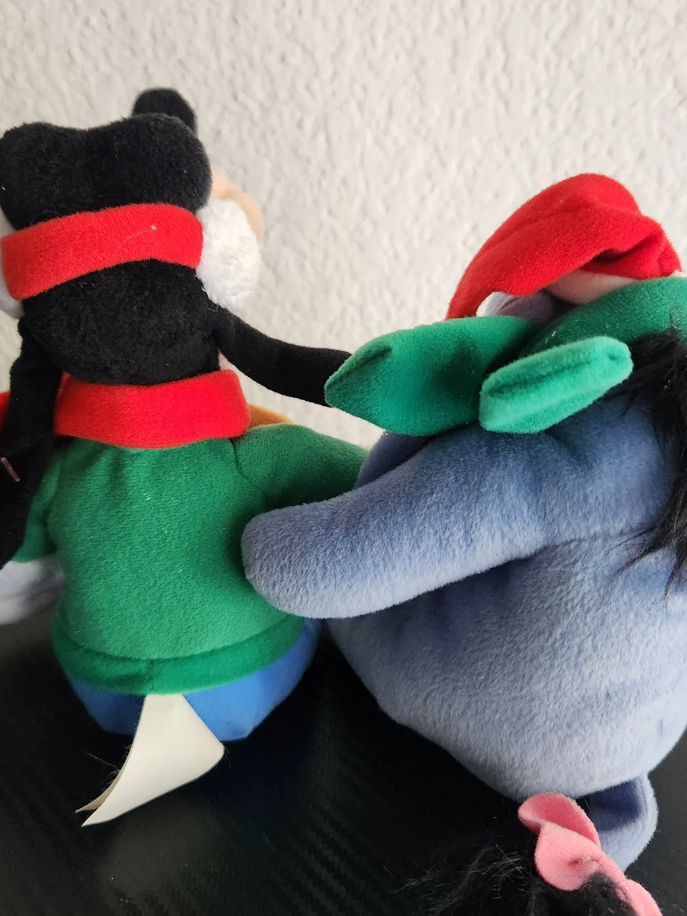 Disney Eeyore & Goofy Small Holiday Christmas Plush Stuffed Animals 6in-9in